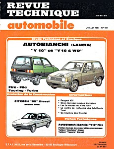 [RTA 481] Autobianchi / Lancia Y10 - tous types