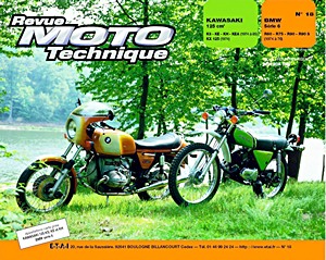 Livre : Kawasaki 125 cm³ KS, KX, KE, KH, KEA (1974-1985) / BMW Série 6 - R 60/6, R75/6, R 90/6, R 90 S (1974-1976) - Revue Moto Technique (RMT 18)