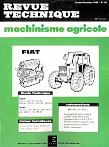 Livre : Fiat 466, 466 DT, 566, 566 DT, 666, 666 DT, 766 et 766DT - moteurs Fiat 8031, 8035, 8041 et 8045 - Revue Technique Machinisme Agricole (RTMA 36)