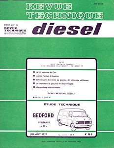 Boek: [RTD 98] Bedford CF - moteurs Diesel