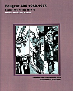 Buch: Peugeot 404 - 1618 cc (1960-1975) - Owners Workshop Manual