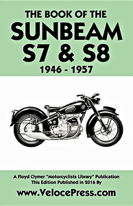 Livre : The Book of the Sunbeam S7 & S8 (1946-1957) - Clymer Manual Reprint