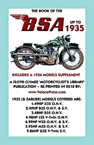 Livre : The Book of the BSA (up to 1935) - Includes a 1936 Models Supplement - Clymer Manual Reprint