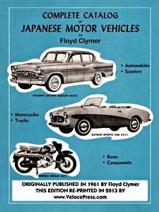 Livre : Complete Catalog of Japanese Motor Vehicles 