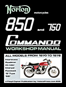 Livre : Norton 850 and 750 Commando WSM (1970-1975)