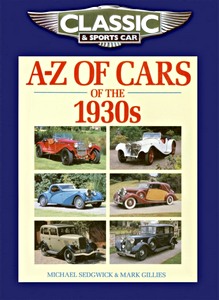 Livre : A-Z of Cars of the 1930s