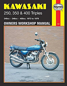 Livre : Kawasaki S/KH - 250, 350 & 400 Triples - 249 cc, 346 cc, 400 cc (1971-1979) - Haynes Owners Workshop Manual