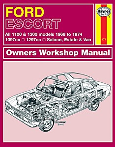 Livre : Ford Escort Mk I - 1100 & 1300 (1968-1974) - Haynes Owners Workshop Manual