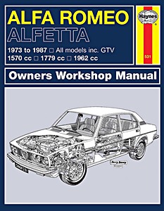 Livre : Alfa Romeo Alfetta Saloon / Coupe / GTV (1973-1987) - Haynes Owners Workshop Manual