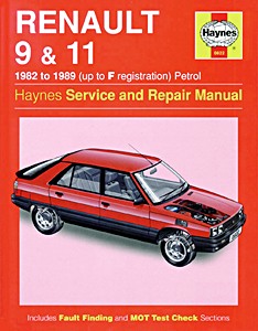 Livre : Renault 9 & 11 - Petrol (1982-1989) - Haynes Service and Repair Manual