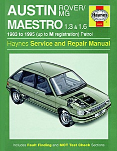 Livre: Austin/MG/Rover Maestro - 1.3/1.6 Petrol (83-95)