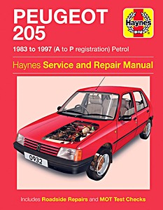 Livre : Peugeot 205 - Petrol (1983-1997) - Haynes Service and Repair Manual