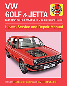 Livre : VW Golf & Jetta Mk 2 - Petrol (Mar 1984 - Feb 1992) - Haynes Service and Repair Manual