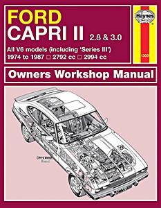 Livre : Ford Capri II (& III) 2.8 & 3.0 - all V6 models (1974-1987) - Haynes Service and Repair Manual
