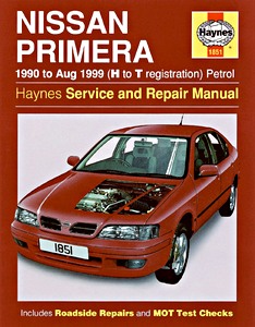 Livre : Nissan Primera Petrol (90 - Aug 1999)