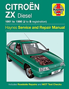 Livre : Citroën ZX - Diesel (1991-1998) - Haynes Service and Repair Manual