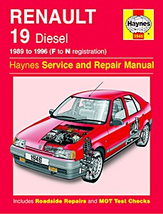Livre : Renault 19 / Chamade - Diesel (1989-1996) - Haynes Service and Repair Manual