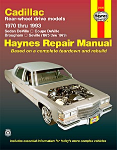 Livre : Cadillac Sedan DeVille, Coupe DeVille, Brougham, Seville - Rear-wheel drive models (1970-1993) - Haynes Repair Manual