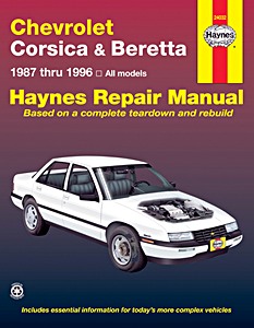 Book: Chevrolet Corsica & Beretta - All models (1987-1996) - Haynes Repair Manual