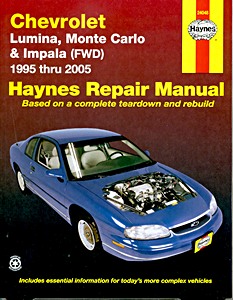 Boek: Chevrolet Lumina, Monte Carlo & Impala - FWD (1995-2005) - Haynes Repair Manual