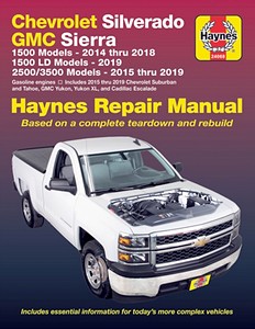 Buch: Chevrolet Silverado / GMC Sierra / Cadillac Escalade - 2WD & 4WD - Gasoline engines (2014-2019) - Haynes Repair Manual