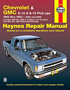 Livre : Chevrolet S-10 / GMC S-15 Pick-ups / Oldsmobile Bravada (1982-1994) - Haynes Repair Manual