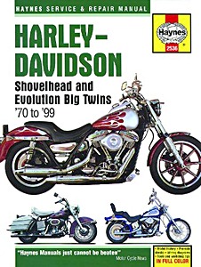 Livre : Harley-Davidson Shovelhead and Evolution Big Twins (1970-1999) - Haynes Service & Repair Manual
