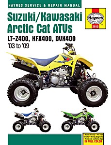 Livre : Suzuki LT-Z 400 (2003-2009) / Kawasaki KFX 400 (2003-2006) / Arctic Cat DVX 400 (2004-2008) - Haynes Service & Repair Manual