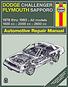 Livre : Dodge Challenger/Plymouth Sapporo (78 -83)