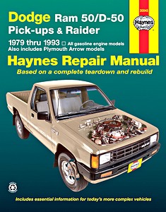 Livre : Dodge Ram 50 / D-50 Pick-ups & Raider (79-93)