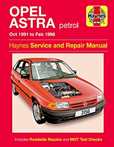 Książka: Opel Astra petrol (Oct 1991 - Feb 1998)