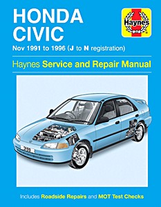Book: Honda Civic (Nov 1991-1996) - Haynes Service and Repair Manual