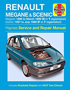 Livre : Renault Mégane (1996 - Mar 1999) & Scénic (1997- July 1999) - Petrol & Diesel - Haynes Service and Repair Manual