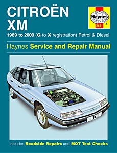 Livre : Citroën XM - Petrol & Diesel (1989-2000) - Haynes Service and Repair Manual