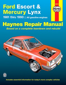 Livre : Ford Escort / Mercury Lynx - All gasoline models (1981-1990) (USA) - Haynes Repair Manual
