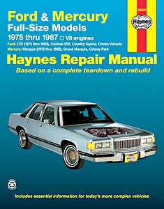 Livre : Ford / Mercury Full-size Models - V8 engines (1975-1987) - Haynes Repair Manual