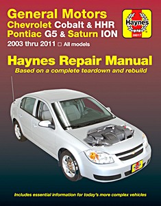 Livre : Chevrolet Cobalt / Pontiac G5 & Pursuit (2005-2010) - Haynes Repair Manual