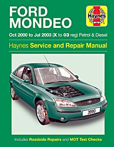 Książka: Ford Mondeo - Petrol & Diesel (Oct 2000 - Jul 2003) - Haynes Service and Repair Manual