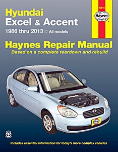 Book: Hyundai Excel & Accent - All models (1986-2013) (USA) - Haynes Repair Manual
