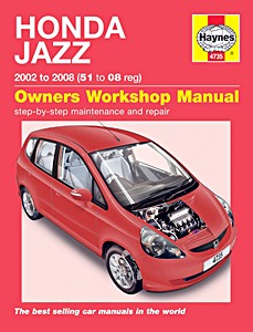 Livre : Honda Jazz (2002-2008) - Haynes Service and Repair Manual