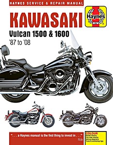 Livre : Kawasaki Vulcan VN 1500 & 1600 (1987-2008) - Haynes Service & Repair Manual