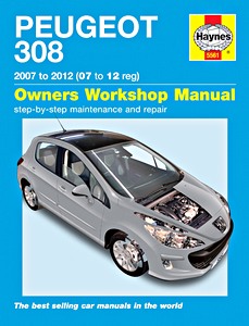 Livre : Peugeot 308 Hatchback & Estate (SW) - Petrol & Diesel (2007-2012) - Haynes Service and Repair Manual