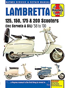 Livre : Lambretta Scooters - inclusive Serveta & SIL (1958-2000) - Haynes Service & Repair Manual
