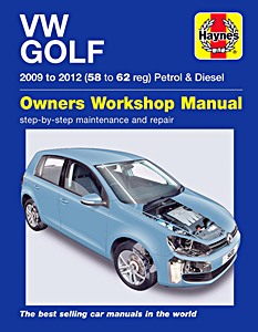 Book: VW Golf - 1.4 L Petrol & 1.6 and 2.0 L Diesel (2009-2012) - Haynes Service and Repair Manual