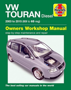 Livre : VW Touran - Diesel - 1.6 TDI, 1.9 TDI, 2.0 TDI (2003-2015) - Haynes Service and Repair Manual