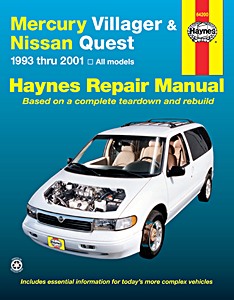 Livre : Mercury Villager / Nissan Quest (1993-2001) - Haynes Repair Manual
