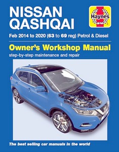 Książka: Nissan Qashqai - 2WD - Petrol & Diesel (Feb 2014 - 2020) - Haynes Service and Repair Manual