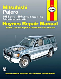 Livre : Mitsubishi Pajero - Series NA thru NK - Petrol & diesel models (1983-1997) (AUS) - Haynes Repair Manual
