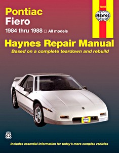 Livre : Pontiac Fiero - All models (1984-1988) - Haynes Repair Manual