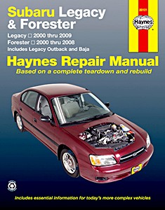 Livre : Subaru Legacy & Forester (1999-2009) - including Legacy Outback and Baja (USA) - Haynes Repair Manual